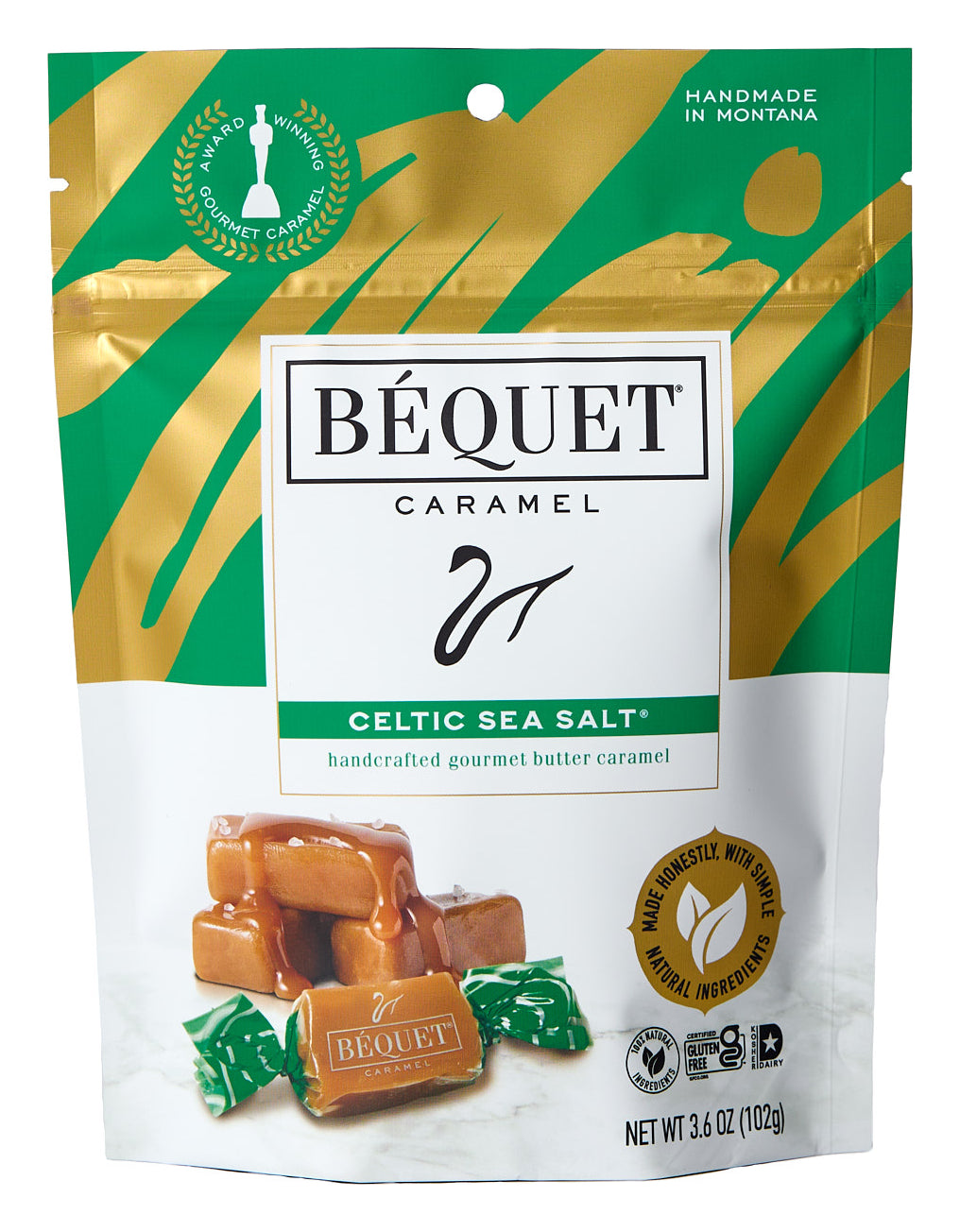 Celtic Sea Salt Caramel 3.6 oz resealable pouch