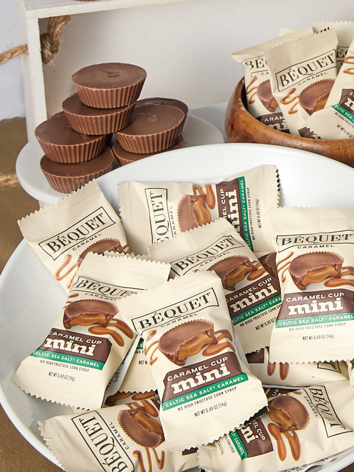 Béquet Mini Caramel Cups 3.5 oz Resealable Pouch